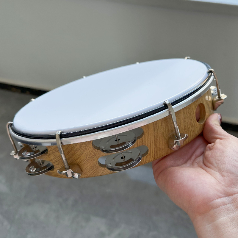 Musical Instrument Harmonium - Adjustable Tuning Tambourine 10 Inch Professional
