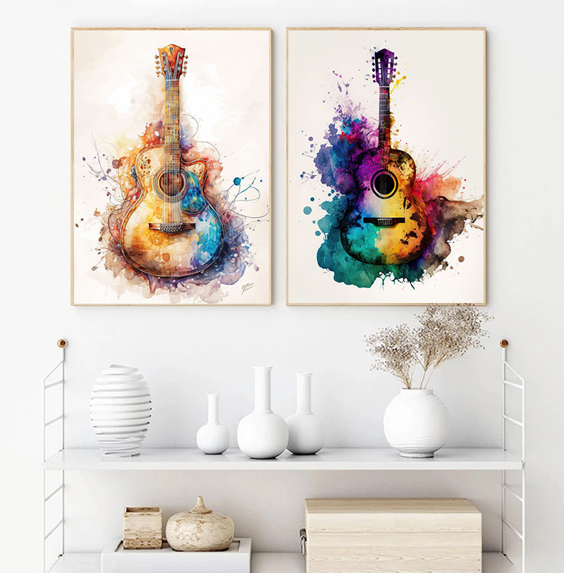 Music Instrument Guitar Waterc - огляд і ціна Picture Of Musical Instrument