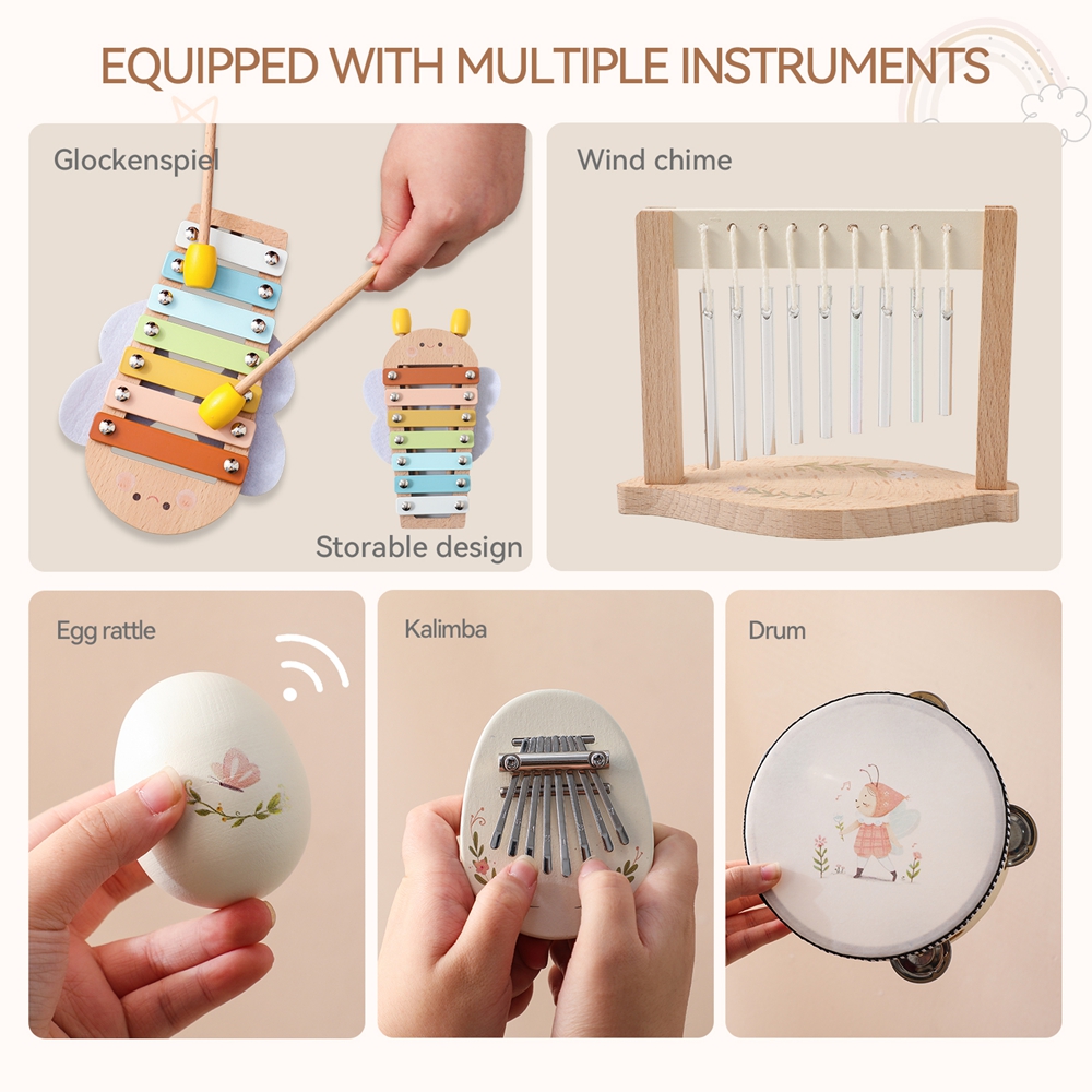 Music Toys Baby Wooden Montess - огляд і ціна Musical Instrument Harmonium