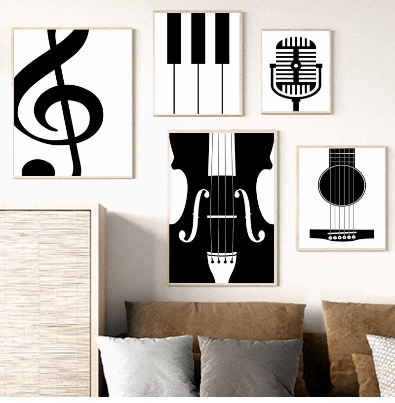 Minimalist Instrument Posters  - огляд і ціна Picture Of Musical Instrument